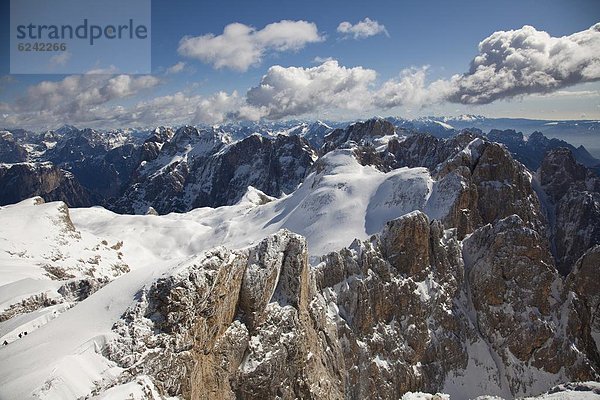 Skibergsteigen  Dolomiten  Trentino Südtirol  Italien