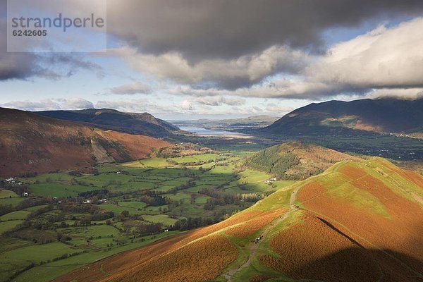 entfernt  Europa  sehen  Großbritannien  Tal  See  Cumbria  England