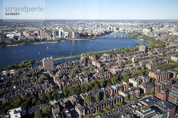 Luftbild von Boston aus der aufsichtsrechtlichen Sky Walk  Boston  Massachusetts  Neuengland  Vereinigte Staaten von Amerika  Nordamerika