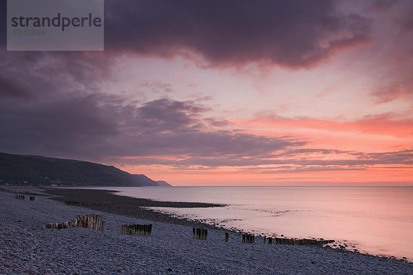 Europa  Schönheit  Strand  Sonnenuntergang  Großbritannien  Himmel  über  England  Somerset