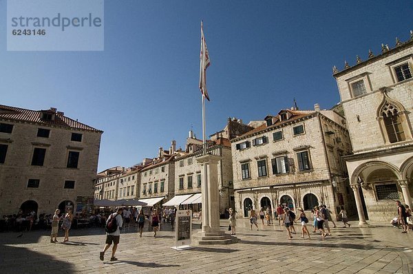 Europa  Stadt  Quadrat  Quadrate  quadratisch  quadratisches  quadratischer  Kroatien  Dubrovnik  alt