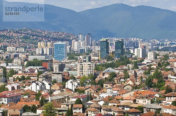 Sarajevo  Hauptstadt  Europa  über  Stadt  Ansicht