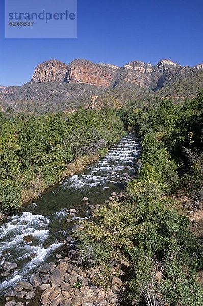 Südliches Afrika  Südafrika  unterhalb  fließen  Fluss  groß  großes  großer  große  großen  Geographie  steil  Afrika  Mpumalanga