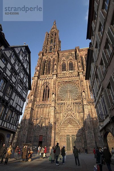 Frankreich  Europa  Kathedrale  Gotik  UNESCO-Welterbe  Elsass  Straßburg