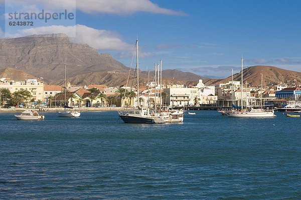 Hafen  Großstadt  angeln  Ansicht  Atlantischer Ozean  Atlantik  Afrika