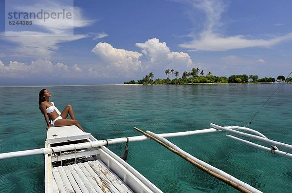 Tradition  Küste  Boot  Insel  Philippinen  Südostasien  Mädchen  Asien  Bohol