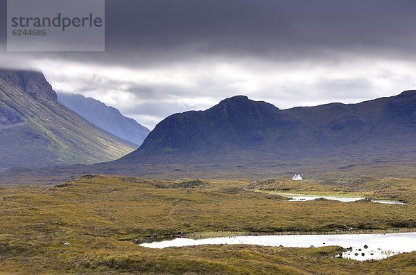 nahe Europa Großbritannien Highlands Öde gekalkt Isle of Skye Schottland