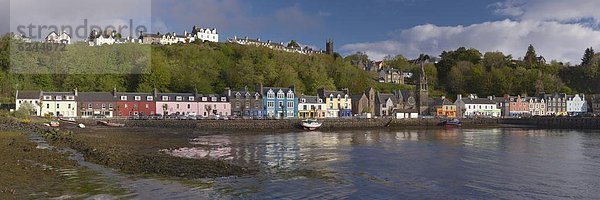 Farbaufnahme Farbe Europa Großbritannien Gebäude Stadt Helligkeit Chefin Isle of Mull Schottland Tobermory