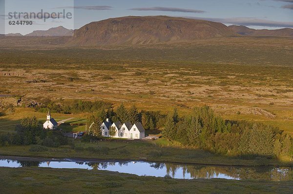 Sommer  Gebäude  Fluss  Verantwortung  UNESCO-Welterbe  Island  Residenz  Thingvellir Nationalpark