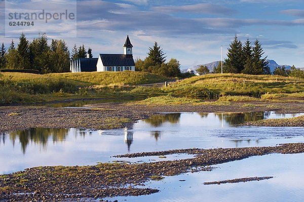 bauen  Fluss  Kirche  Nostalgie  Insel  Werbung  UNESCO-Welterbe  1000  Island  Thingvellir Nationalpark