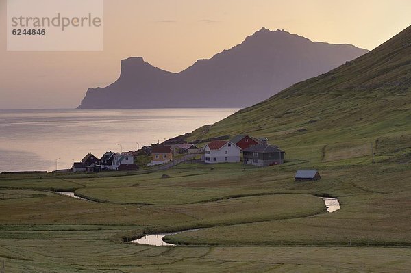 Europa Steilküste Dänemark Ansicht Eysturoy Kalsoy