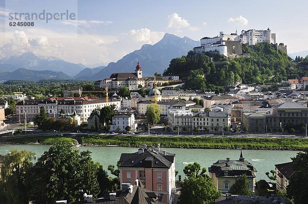 Europa  Stadt  Festung  Ansicht  Österreich  alt  Salzburg