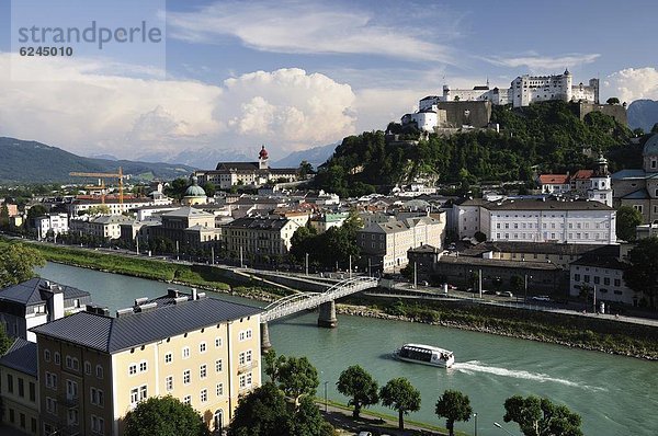 Europa  Stadt  Festung  Ansicht  Österreich  alt  Salzburg