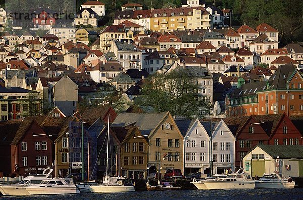 Europa Norwegen Bergen Skandinavien