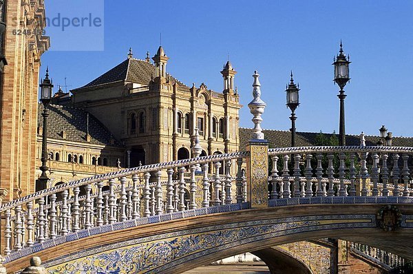 Europa  keramische Brücke  Plaza de Espana  Sevilla  Spanien