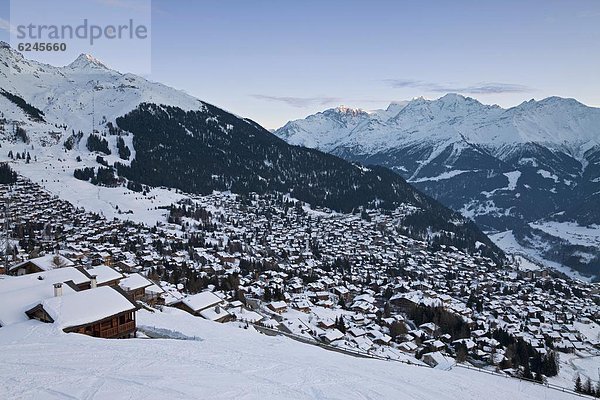 Europa  Verbier  Berner Alpen  Schweiz