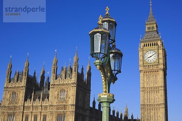 Die Häuser des Parlaments und Big Ben  UNESCO-Weltkulturerbe  Westminster  London  England  Großbritannien  Europa
