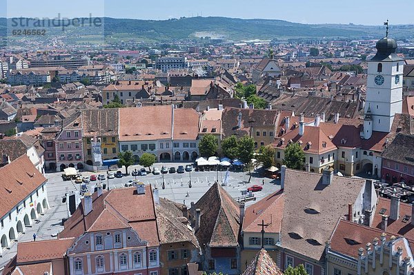 Skyline  Skylines  Europa  Rumänien  Sibiu  Hermannstadt