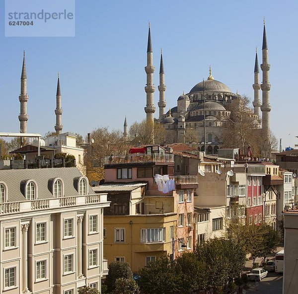 Dach Europa Hotel hoch oben Ignoranz blau Cafe Istanbul Moschee Türkei