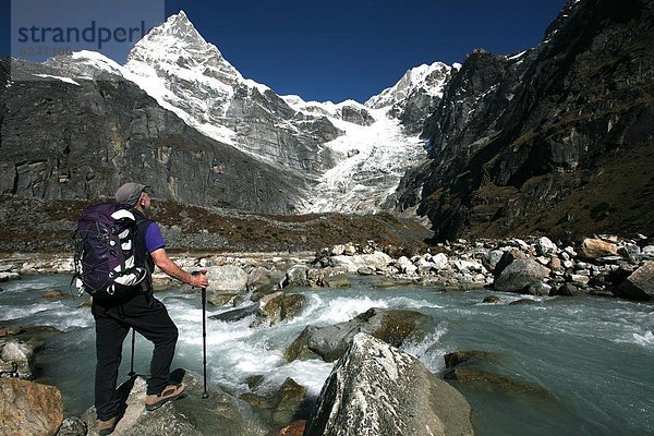 Ecke  Ecken  Pause  Eis  Geographie  Bergwanderer  Himalaya  Asien  Nepal  trekking  Weg