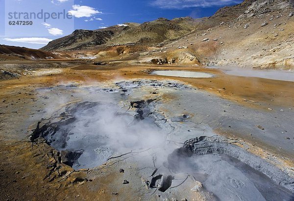 Landschaft  dramatisch  Vulkan  Zimmer  kochen  Heiße Quelle  Island  Halbinsel