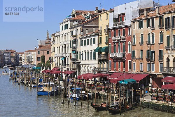 Der Canal Grande  Venedig  UNESCO World Heritage Site  Veneto  Italien  Europa