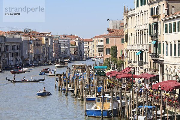 Der Canal Grande  Venedig  UNESCO World Heritage Site  Veneto  Italien  Europa