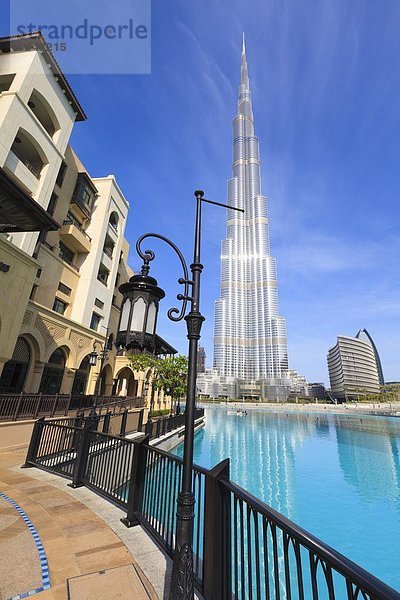 Burj Khalifa  der größte Mann Struktur in der Welt gemacht mit 828 Metern  und Dubai Mall  Downtown Dubai  Dubai  Vereinigte Arabische Emirate  Naher Osten