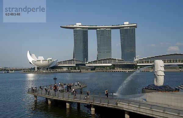 Jachthafen  Sand  Urlaub  Casino  Südostasien  Asien  Merlion  Singapur