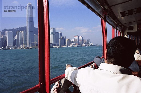 Sterne Fähre  Victoria Harbour  Hong Kong  China  Asien