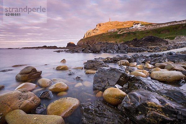 Europa  Felsen  Großbritannien  Küste  unterhalb  Gewölbe  Cornwall  England