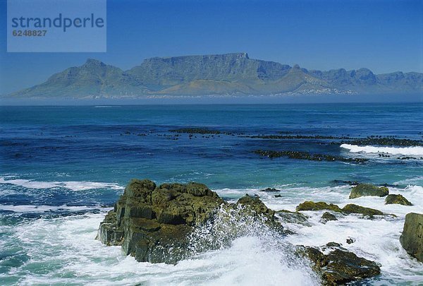 Südliches Afrika  Südafrika  Berg  sehen  Insel  Tisch  Kapstadt