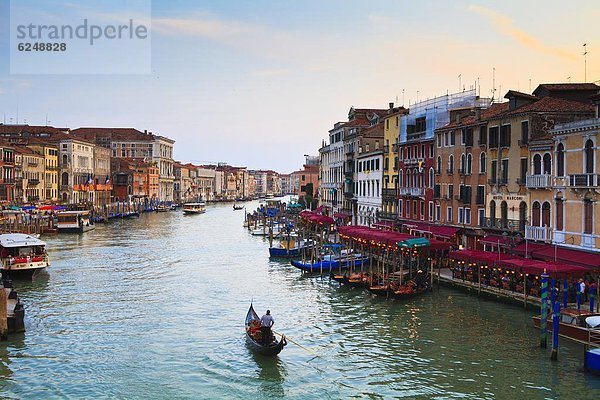 Der Canal Grande  Venedig  UNESCO World Heritage Site  Veneto  Italien  Europa