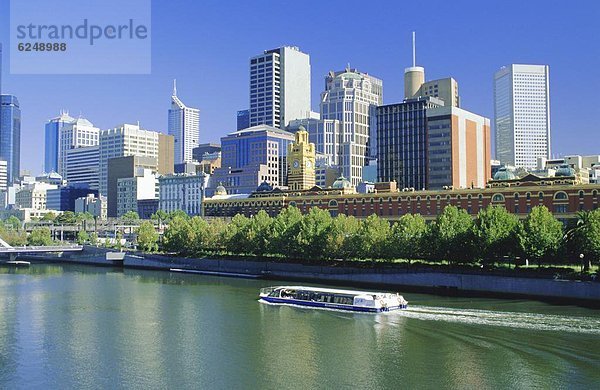 Skyline  Skylines  Großstadt  Fluss  Victoria  Australien  Melbourne
