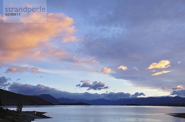 Sonnenaufgang  Pazifischer Ozean  Pazifik  Stiller Ozean  Großer Ozean  neuseeländische Südinsel  Lake Tekapo  Neuseeland