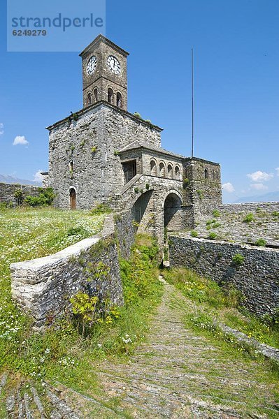 Europa  Uhr  UNESCO-Welterbe  Albanien  Zitadelle