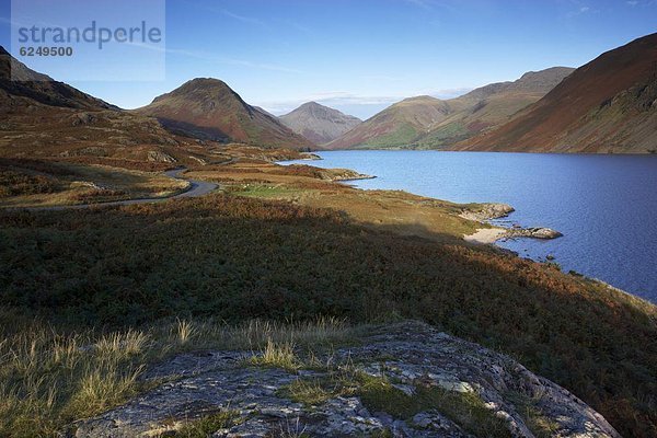 Europa  Schönheit  Abend  Großbritannien  See  Herbst  Cumbria  Ortsteil  England  Wasdale