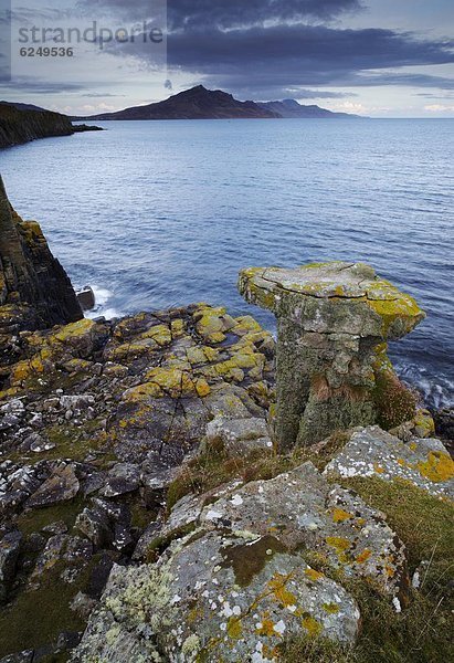Europa  Berg  sehen  Großbritannien  Dorf  Ansicht  vorwärts  Geräusch  Big Ben  Landspitze  Isle of Skye  Schottland