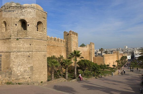 Nordafrika  Rabat  Hauptstadt  Wand  Großstadt  Afrika  Kasbah  Marokko  Rabat