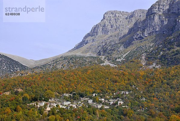 nahe  Europa  Berg  Dorf  Schlucht  Griechenland