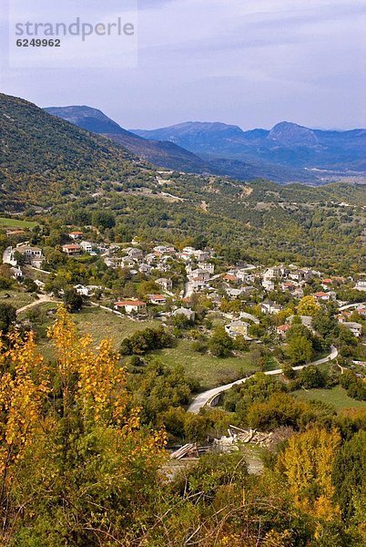 nahe  Europa  Berg  Dorf  Schlucht  Griechenland