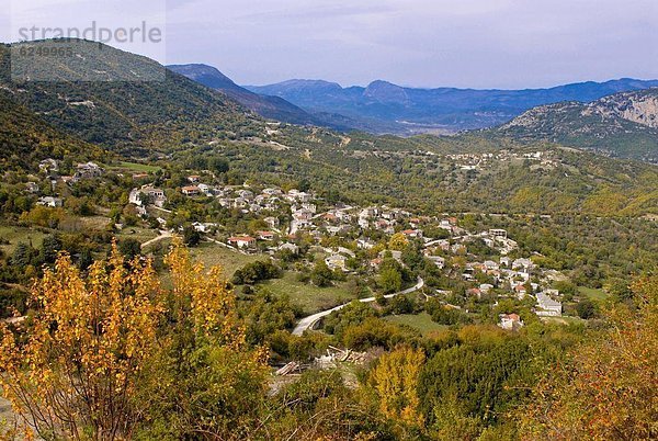 nahe  Europa  Berg  Dorf  Schlucht  Griechenland