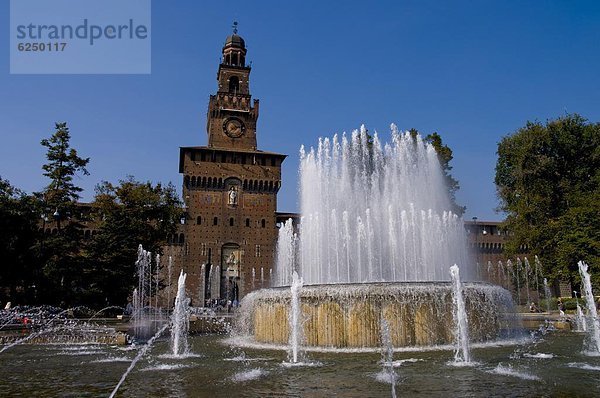 Schloss Sforzesco  Mailand  Lombardei  Italien  Europa