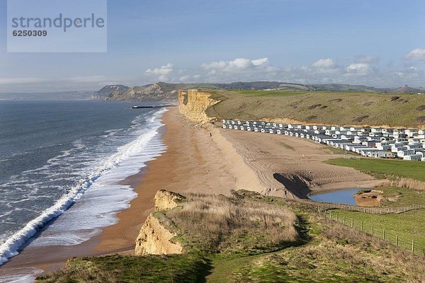 nahe  Europa  Strand  Urlaub  Großbritannien  Küste  Stille  Ansicht  Wohnmobil  Dorset  England