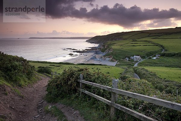 führen  Europa  Strand  Großbritannien  Weg  Cornwall  England  Wanderweg