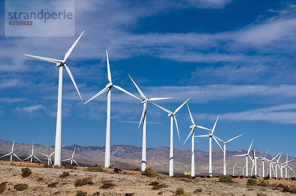 Amerika Nordamerika Verbindung Windpark Kalifornien Palm Springs