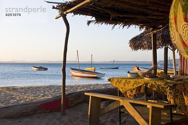 nahe Strand Boot angeln Afrika Indischer Ozean Indik Madagaskar