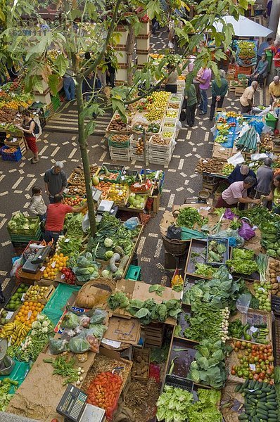 Europa  bedecken  Lebensmittel  Insel  Funchal  Madeira  Markt  Portugal