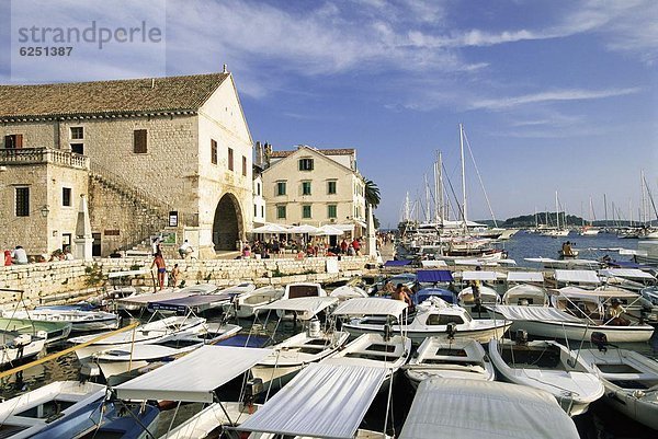 Hafen  Europa  Ansicht  Kroatien  Dalmatien