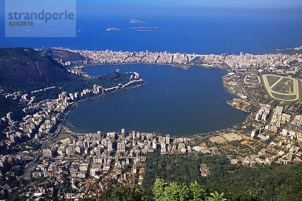 Ansicht  See  Luftbild  Fernsehantenne  Brasilien  Ipanema  Viertel Menge  Rio de Janeiro  Südamerika